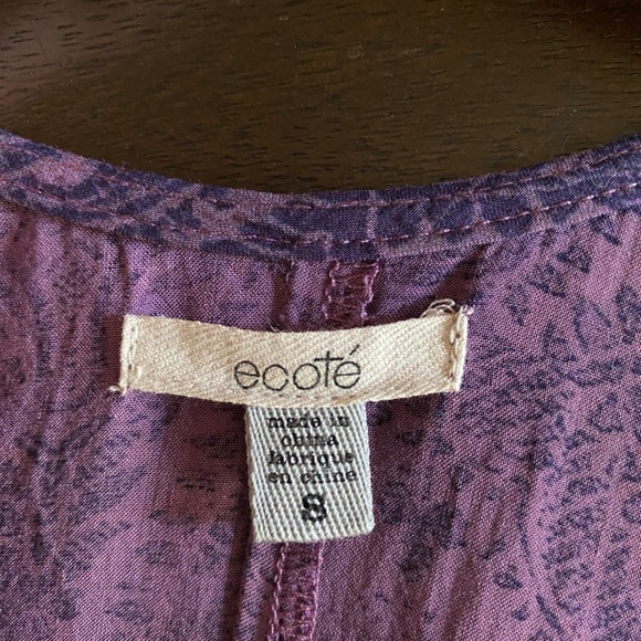 U.O. purple paisley swing dress - Picture 6 of 7